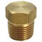 Homeplus+ ATC 1/4 in. MPT Brass Hex Head Plug 6JC120810701017 - alternate 1